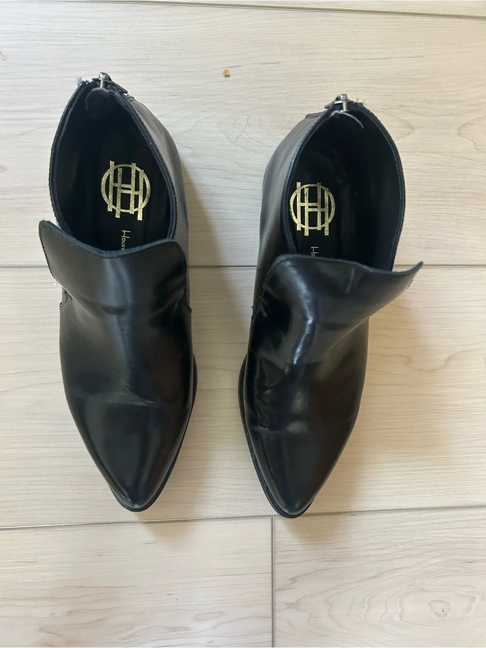 House of Harlow Black Leather Ankle Boots – Made in Spain – Size 7 (Fits 6.5) - Picture 1 of 6